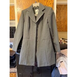 Fashion Bug‎ Women's Gray Pinstripe Blazer and Skirt Suit Set Size 3
